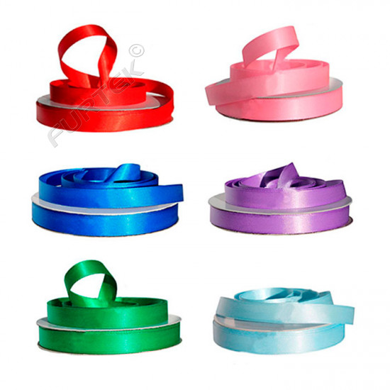 Лента атласная двухсторонняя 12 мм в рулоне 33 метра заказать в ...